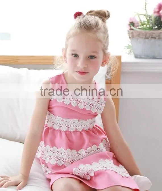 Elegant Lace Embroidered Dresses Mother Daughter Clothes New Summer Dress