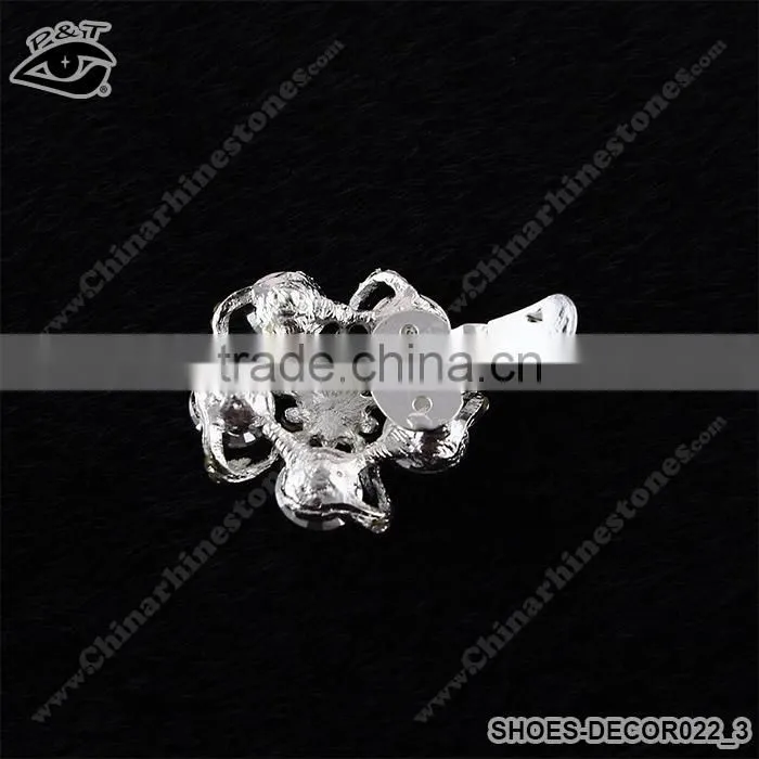 Fashion sandal shoe ornament handmade flower rhinestone ornament for high heel shoes