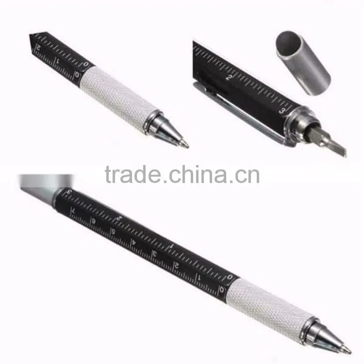 6-in-1 Multi-Functional Ball pen ,can customize the logo