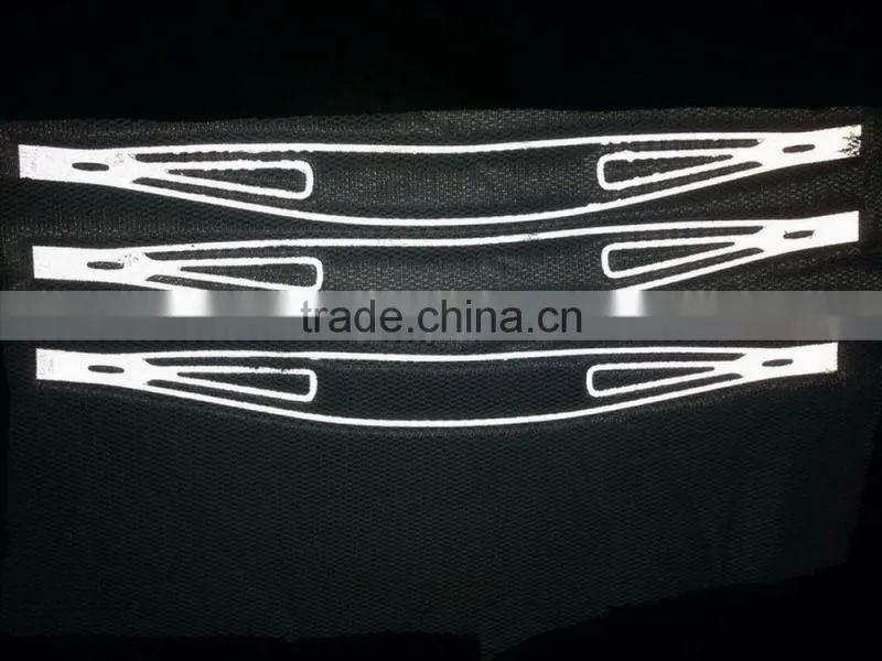 high light Reflective safety jackets patch OEM clothing reflective PU leather badge