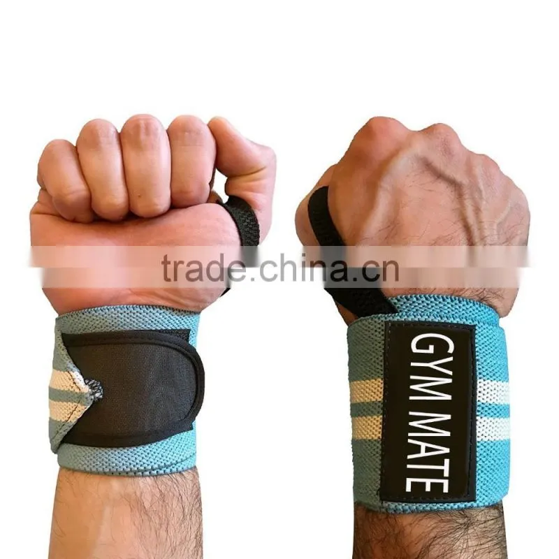 Heavy Duty Weightlifting Wrist Wraps GYM MATE