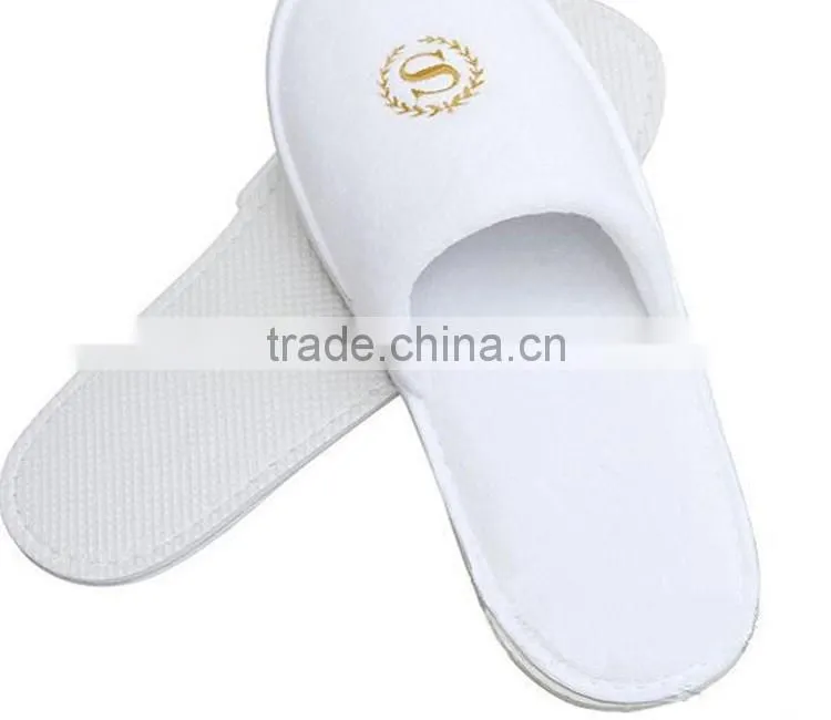 Terry towel disposable hotel velour slippers cotton hotel slipper
