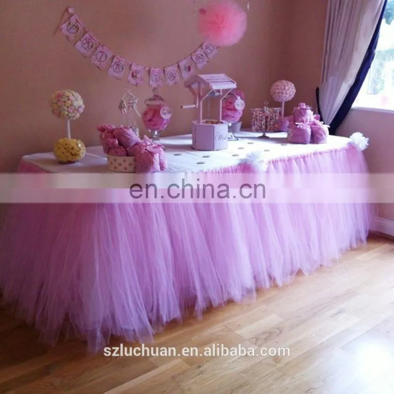 Customized Luxury Tulle Customized Color High Quality Ruffled able skirt for wedding