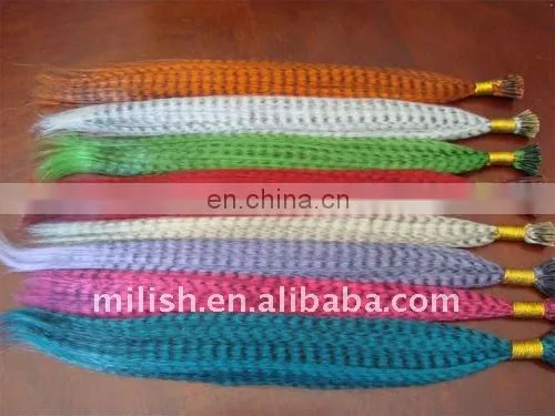 grizzly rooster hair feathers extensions FHE-0008