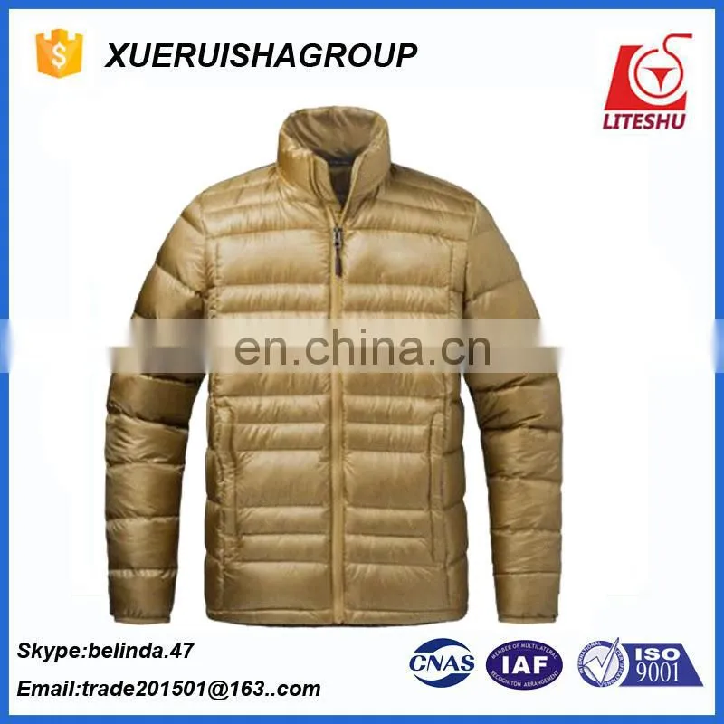 newest for man wear feather down fill jakcet