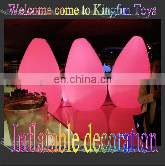 2014 Outdoor/indoor show/festival Lighting inflatable LED cone decor