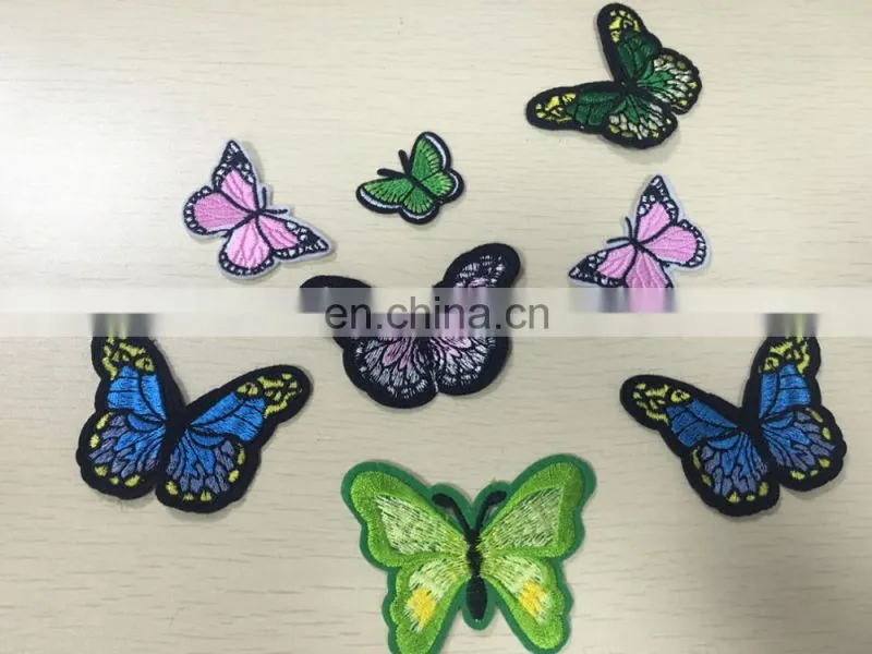 embroidery iron on patches designs 2017 patches applique wholesale custom embroidery patch butterfly