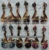 Fashion jewelry rhinestone earrings manufacturer, Fashion jewellery rhinestone earrings exporter