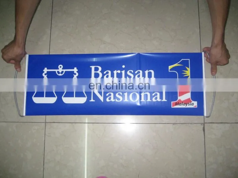 hand held sport football scrolling banner