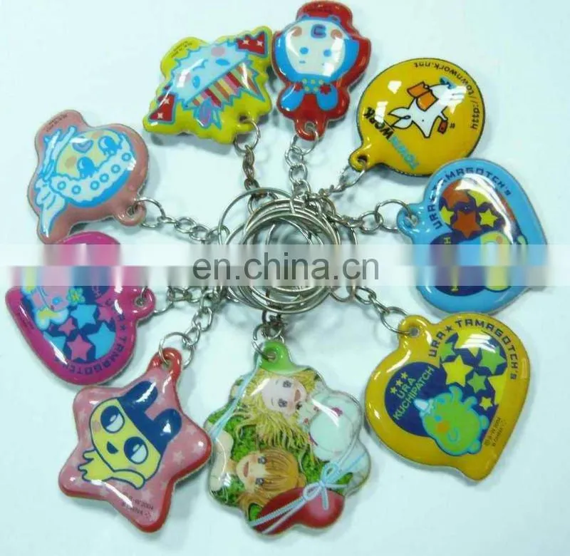 tyre silicone keychains with metal clip