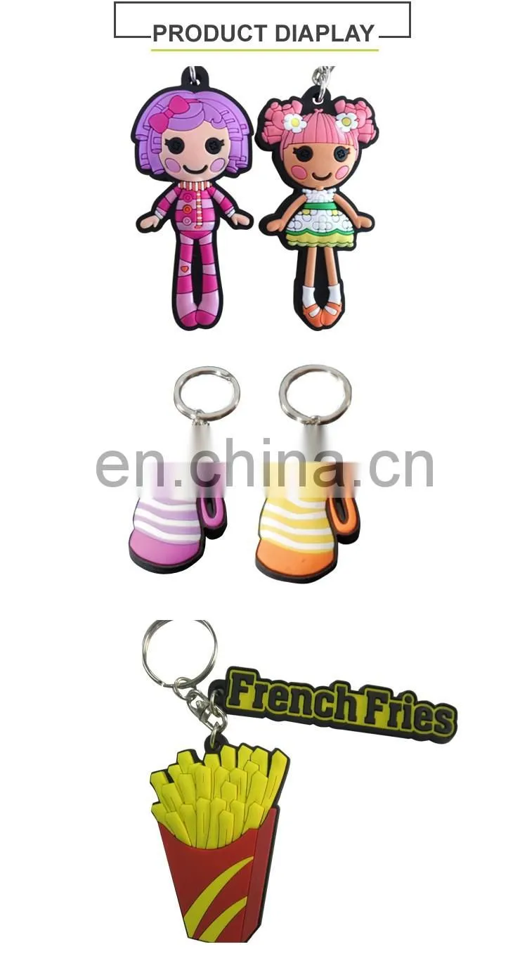 Classic Style Popular Personalized Keychain Soft Pvc Emoji Keychain