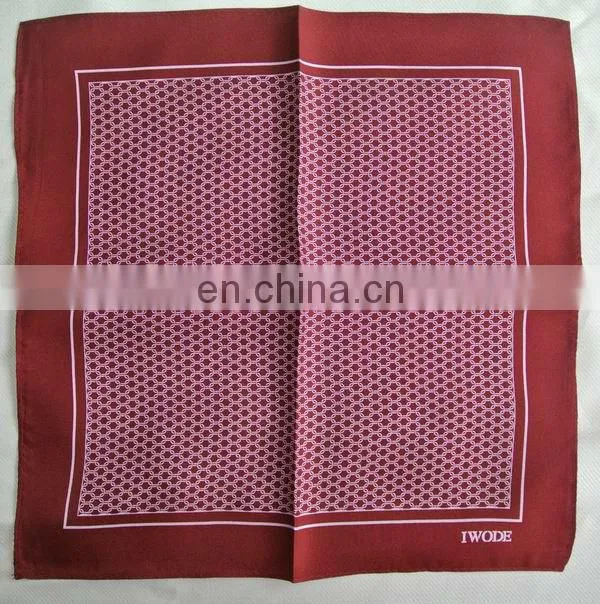 silk pocket squares with logo