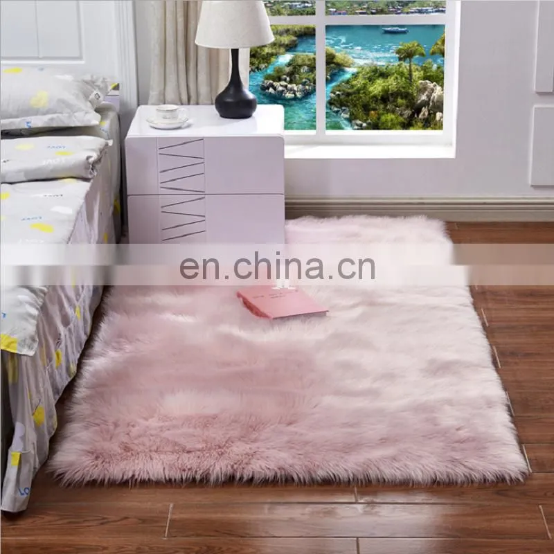 Indoor Carpet Soft Polyester Fake Fur Rug