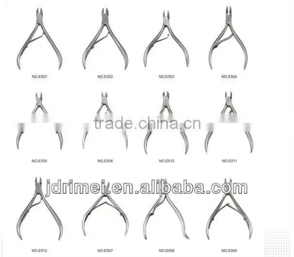 professional stainless steel cuticle clipper for manicure
