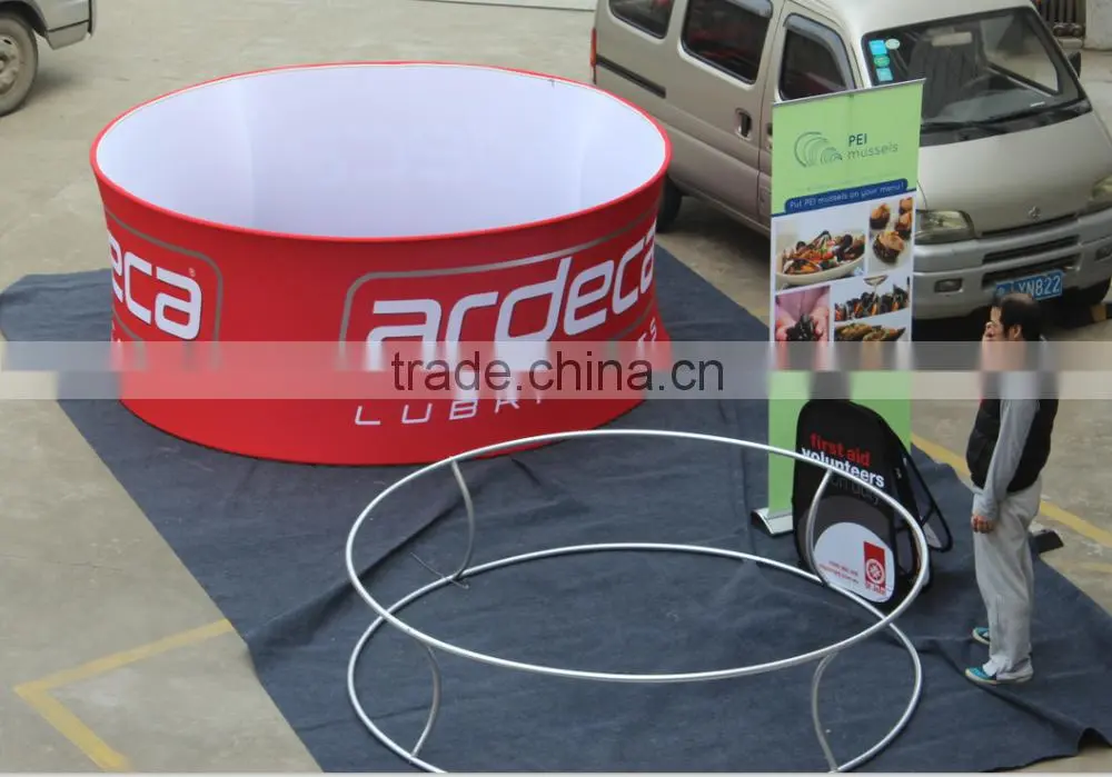 12ft Curved triangle hanging banner displays
