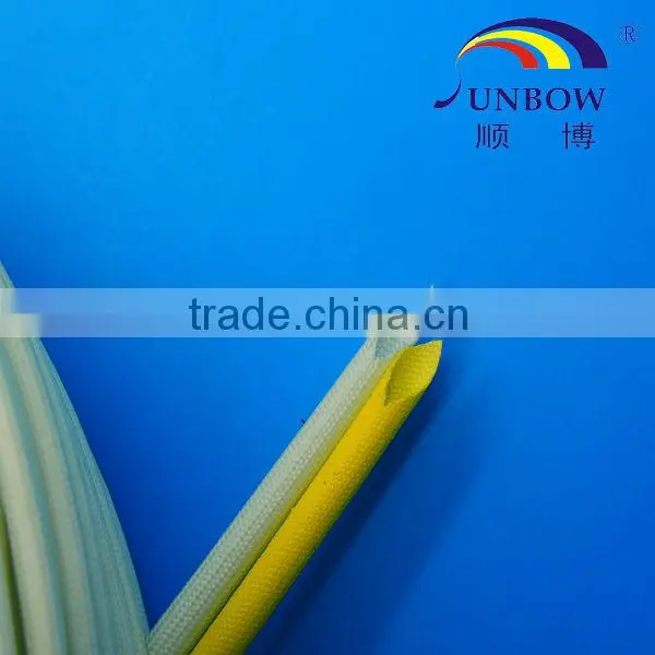 With ISO 9001:2008 Standard UL High Temperature Resistant Silicone Flex Glass Sleeving