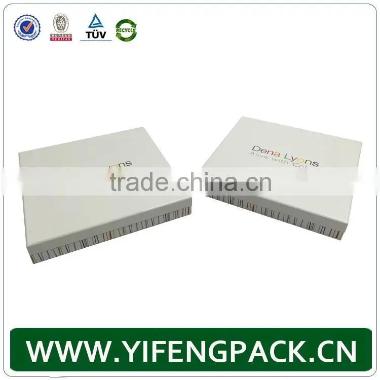 custom white cardboard paper packaging t-shirt box