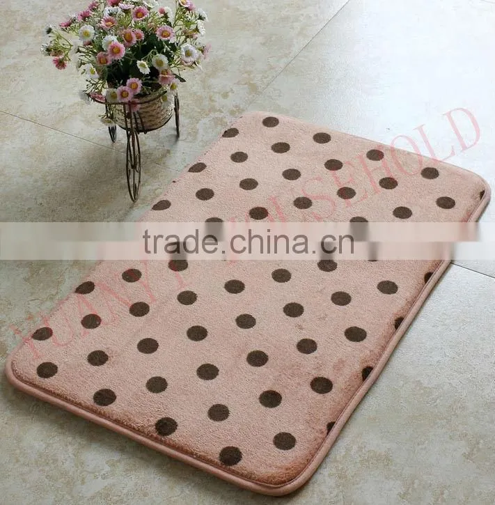 latex backing bath funny dots bath mat