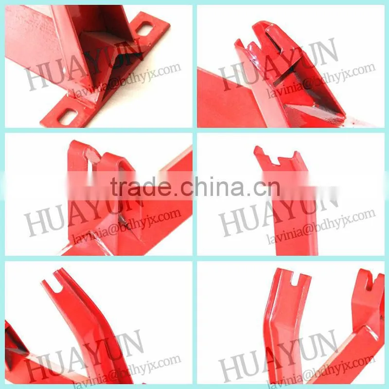 1000mm belt width angle steel trough idler frame belt conveyor idler frame