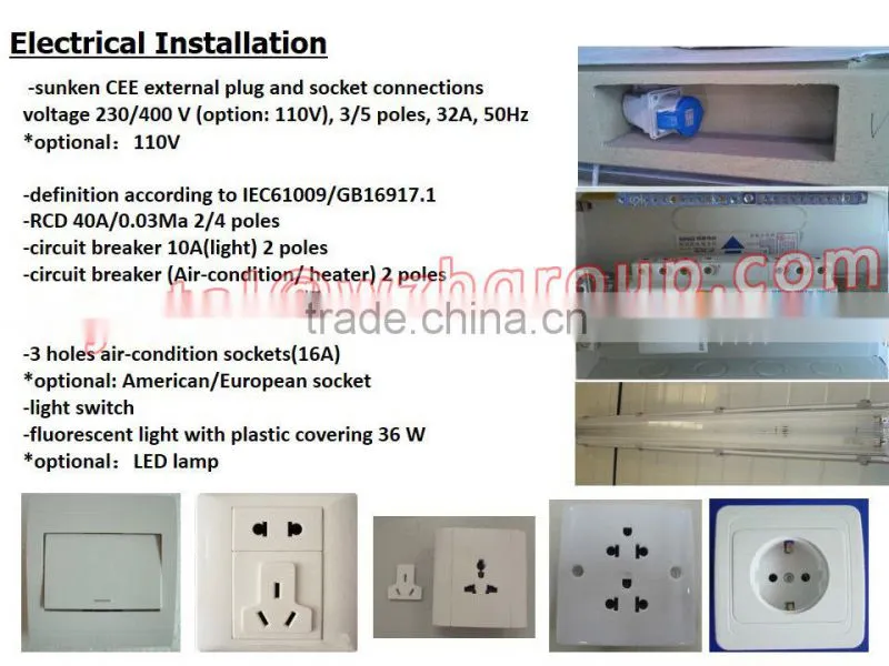 20ft shipping container prefab hotel made in china