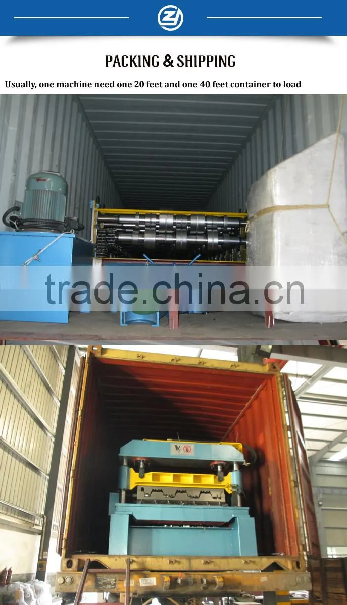 Embossed Trapezoidal Metal Floor Deck Panel Roll Forming Machine Prices