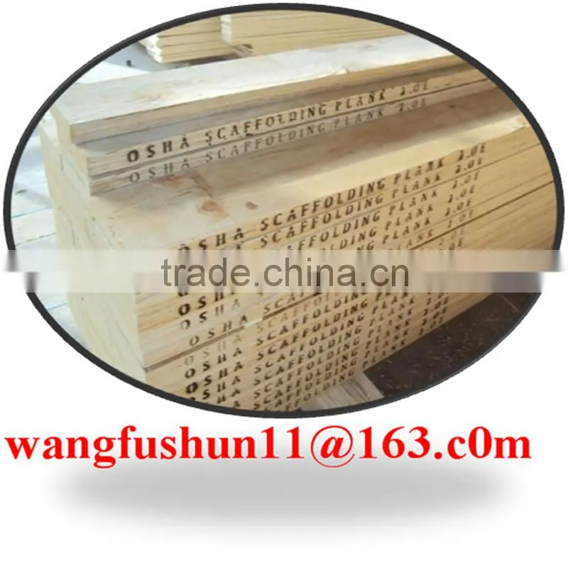 Dubai scaffolding suplliers pine lvl scaffolding boards 3900*225*38mm