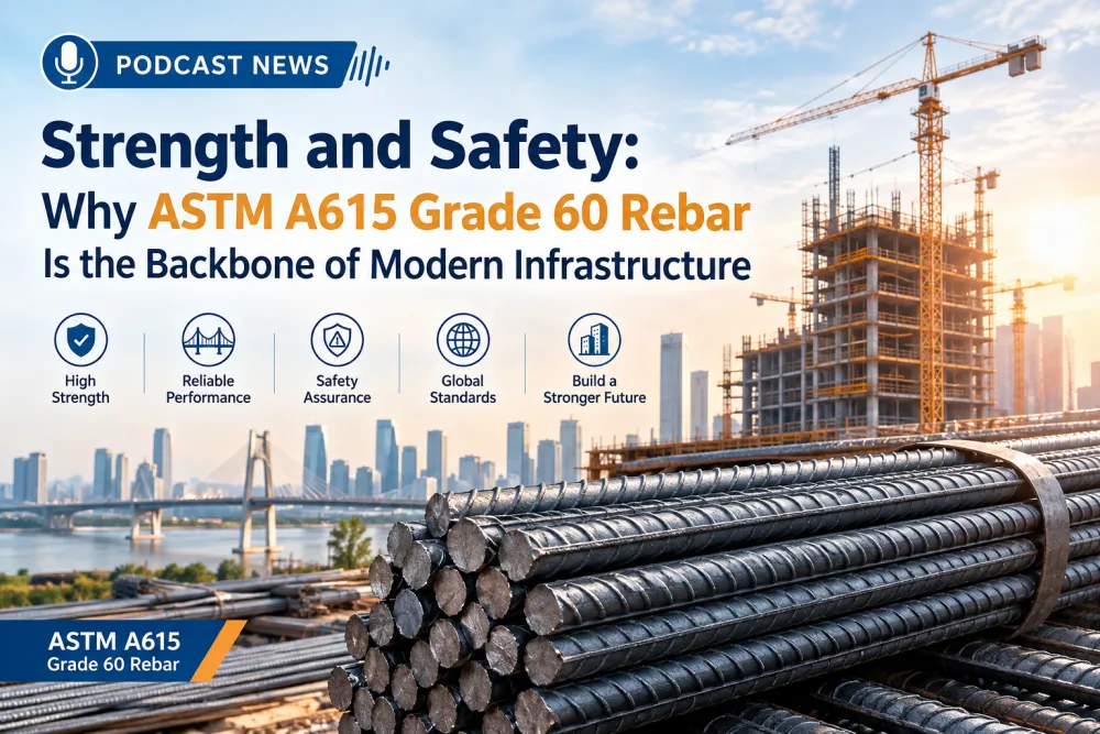 Strength and Safety: Why ASTM A615 Grade 60 Rebar Is the Backbone of Modern Infrastructure