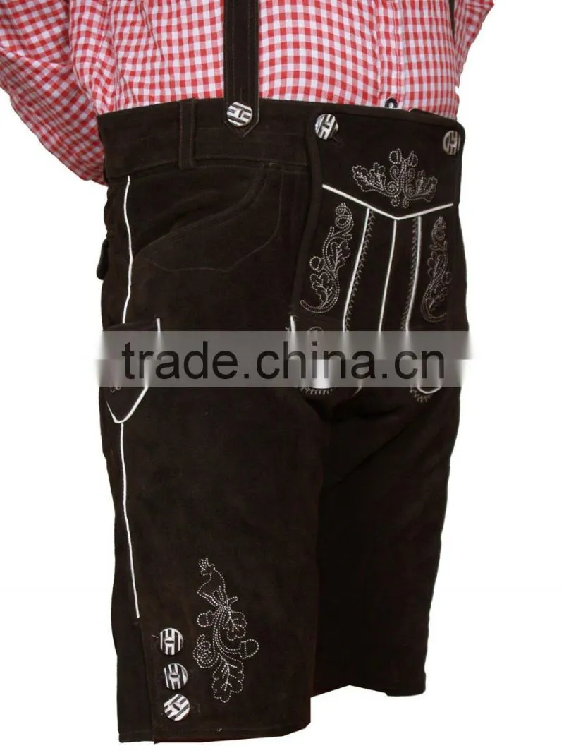 Bundhosen lederhosen,Oktoberfest trachten wear,Kurze lederhose,german hose,leather pants,shorts