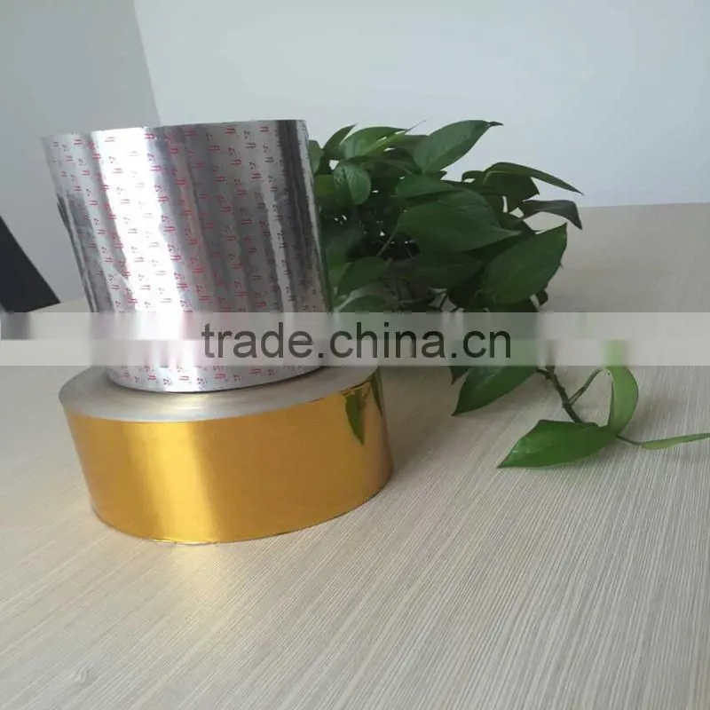 factory price printed aluminum lidding foil for yogurt cups packaging sealing with PS/PP