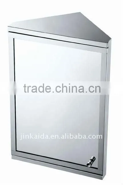 stainless steel mirror cabinet,corner cabinet,mirror cupboard 6651 single door