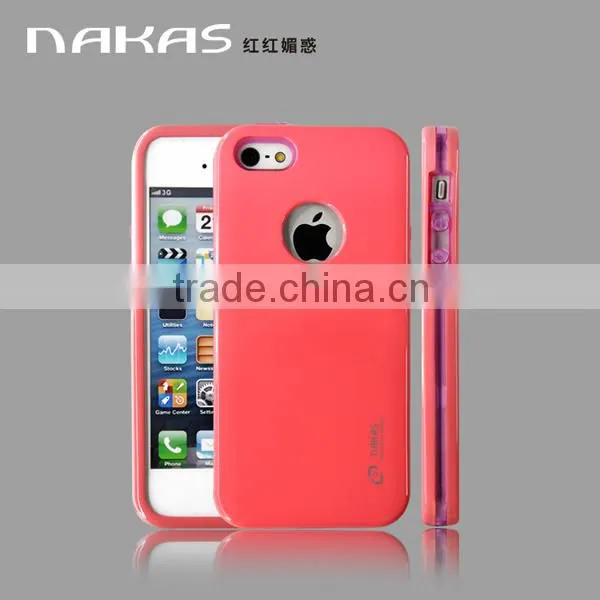 3 in 1 hybrid bumper cell phone case for Iphone 5/5S