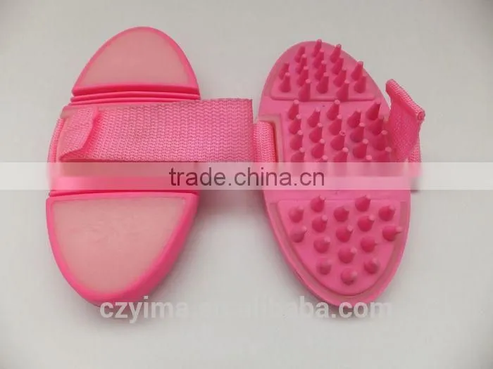 Hot ! bending shape brush with long massage pins/make horse happy