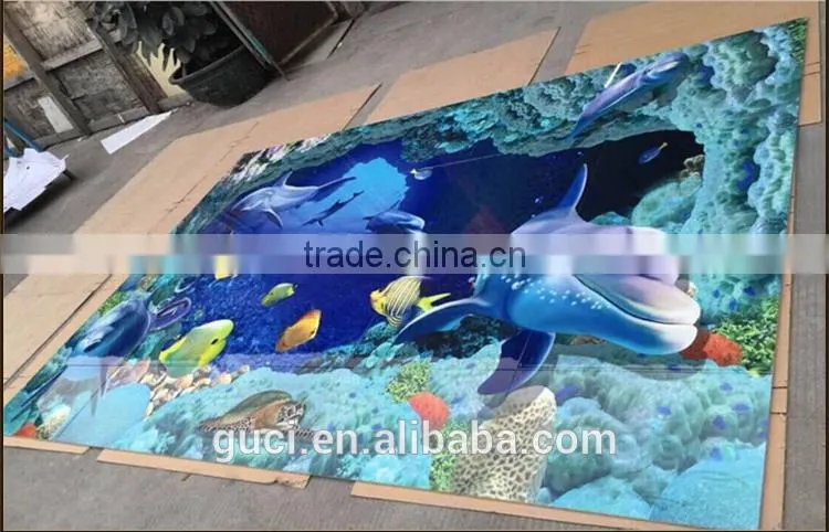 new beach 3d design ceramic floor bathroom tile