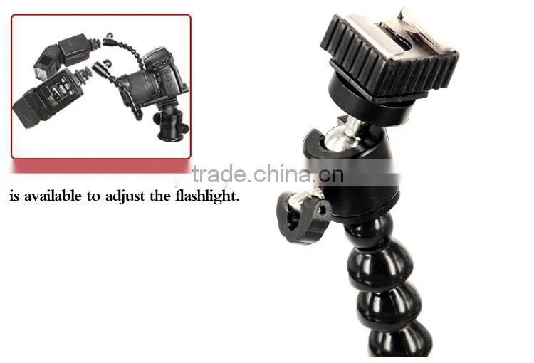 2016 new technology flash led light work tripod stand with 1/4"Screw