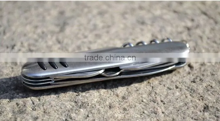 wholesale Hot Selling Stainless Steel multifunction bottle opener with knife