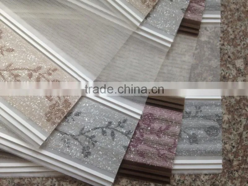 Wholesale Newest 100% polyester living room window zebra blinds fabric