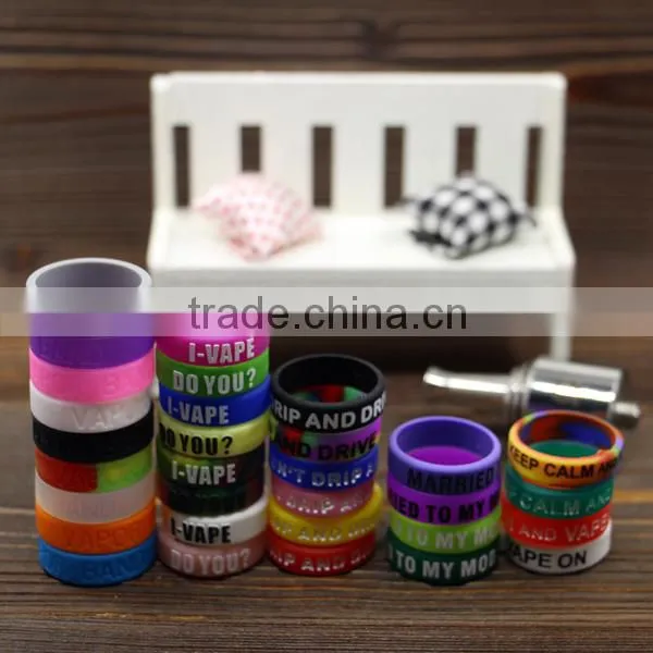 Customized box mod vaping band atomizer tank rba silicone band rubber mod body band silicone mod protector