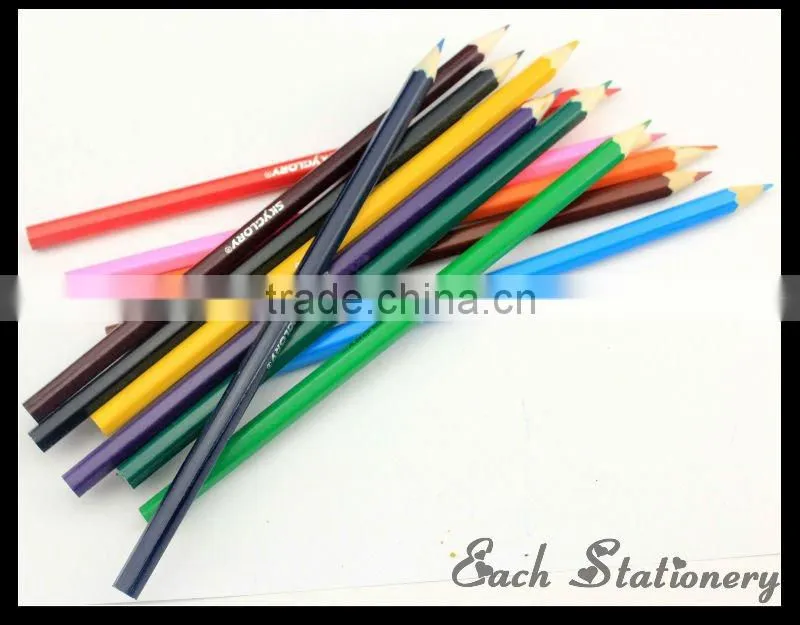 7" 12pcs HB Multi Colored Lead wooden Pencil