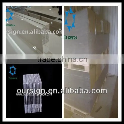 china Excellent engraving advertising clear Cast Acrylic plastic Sheet