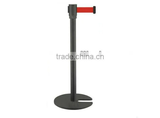 Post stanchion as queue management systems