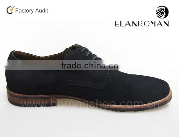 Britian classical rubber outsole suede upper men leather shoe