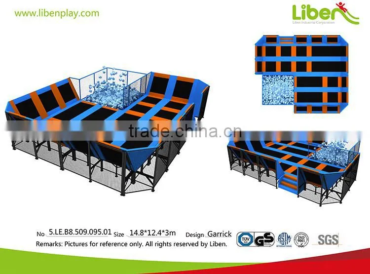 Indoor Rent Professional Safetynet Top quality Leading Excersise Rectangular Trampoline manufacturer