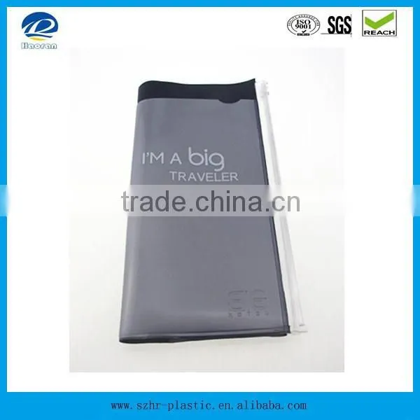 New design high quality PVC ticket holder,passport organizer with zipper on each side