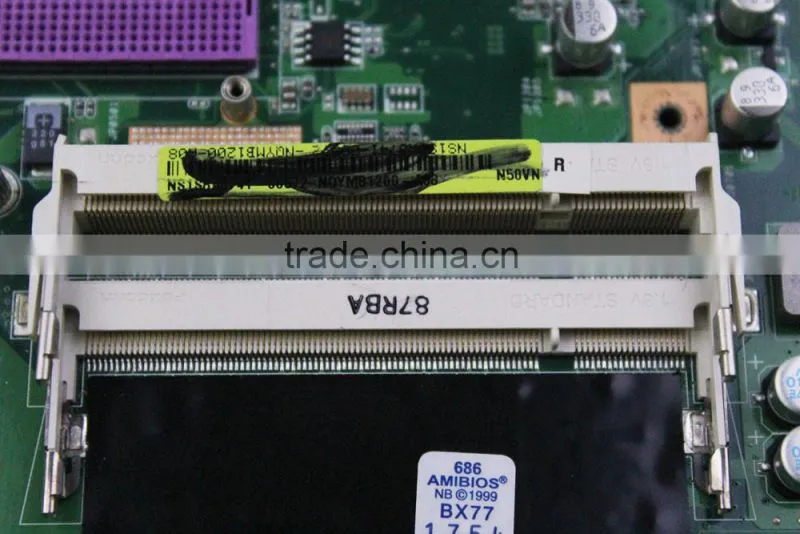 N50VN laptop motherboard for Asus N50V mainboard for G96-650-C1 9650GT VGA main board tested well