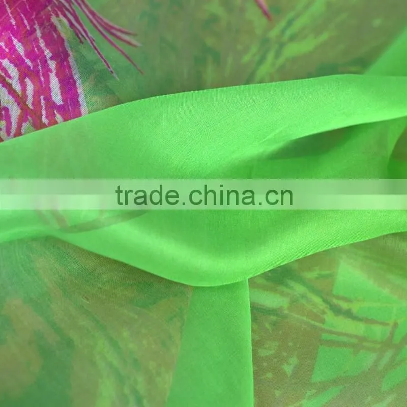 Natural pure chinese silk chiffon fabric