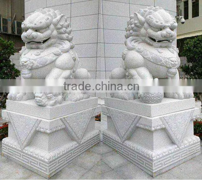 white marble lion sculpture