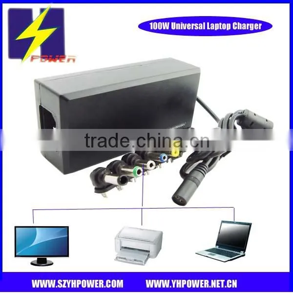 Manual universal ac adapter 100W with USB 5V 1A