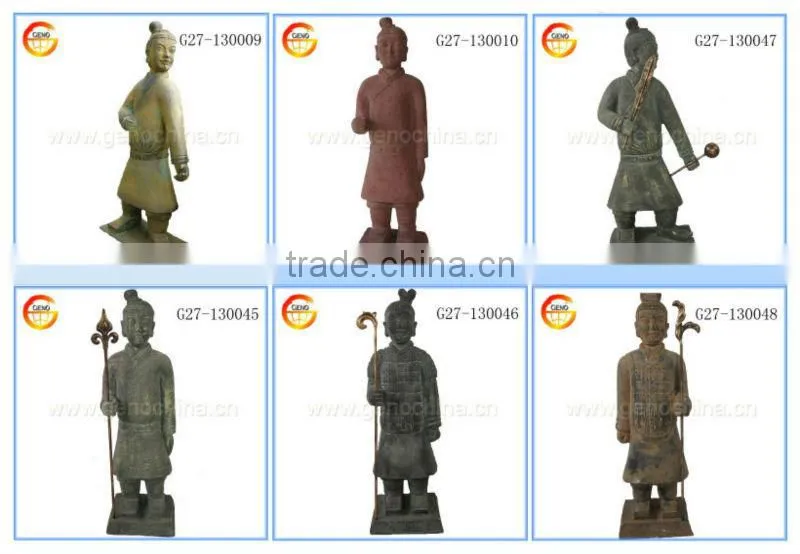 Hot Sales terracotta warrior garden statue for resin warrior
