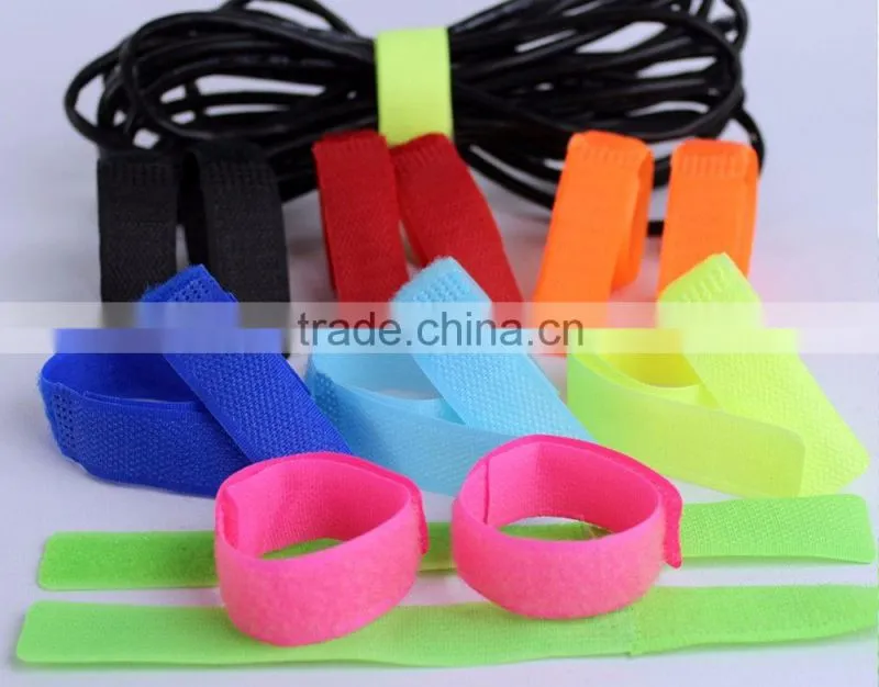 Wire Cable Marker Straps MultiPurpose Ties Hook Loop Computer Management