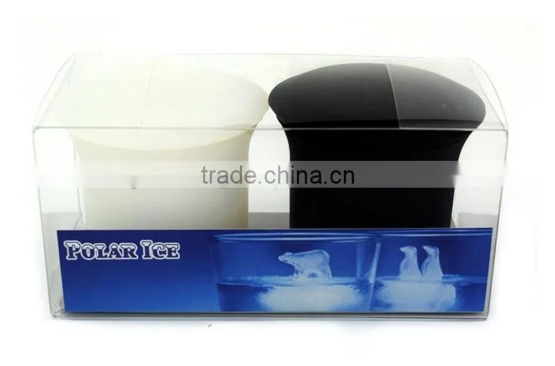 DIY cute penguins& polar ice lattice, silicone ice box.ice maker